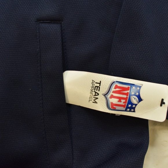 NFL Team Apparel Mens Seattle Seahawks 1/4 Zip Midweight Navy Jacket New XL - Picture 3 of 4